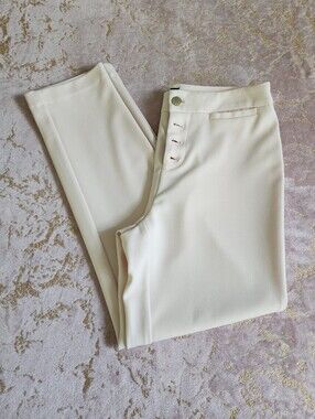 KARL LAGERFELD | Cream Slim Dress Pants